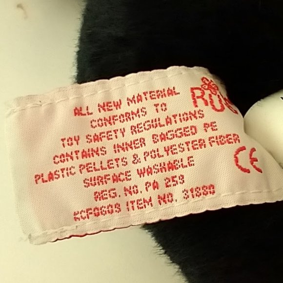 Russ Black Lab Puppy Stuffed Animal, Vintage - Picture 6 of 6